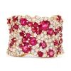 Effy Jewelry Ruby Royale 14K Rose Gold Ruby and Diamond Ring, 3.86 TCW | Rings