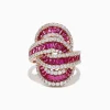 Effy Jewelry Ruby Royale 14K Rose Gold Ruby and Diamond Cocktail Ring, 3.78 TCW | Rings