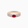 Effy Jewelry Ruby Royale 14K Rose Gold Ruby and Diamond Ring | Rings