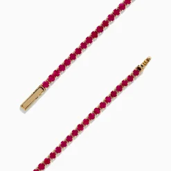 Effy Jewelry Ruby Royale 14K Yellow Gold Ruby Tennis Bracelet | Bracelets