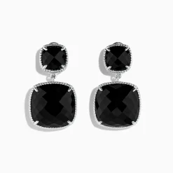 Effy Jewelry 925 S. Silver Cushion Onyx Earrings, 17.40 TCW | Earrings