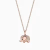 Effy Jewelry Safari 14K Rose Gold Diamond Elephant Pendant, 0.21 TCW | Necklaces & Pendants