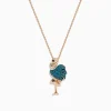 Effy Jewelry Safari 14K Rose Gold Multi Color Diamond Flamingo Pendant | Necklaces & Pendants