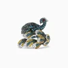 Effy Jewelry Safari 14K White Gold Mix Diamonds and Ruby Peacock Ring, 1.50 TCW | Rings