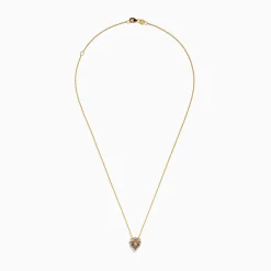 Effy Jewelry Safari 14K Yellow Gold Brown, Black, and White Diamond Bear Pendant | Necklaces & Pendants