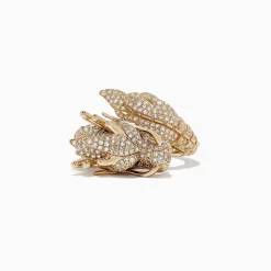 Effy Jewelry Safari 14K Yellow Gold Diamond Dragon Ring, 1.42 TCW | Rings