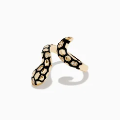 Effy Jewelry Safari 14K Yellow Gold Diamond and Enamel Ring | Rings