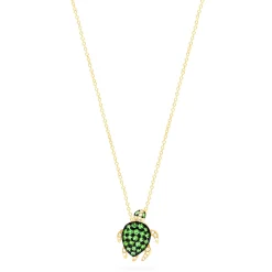 Effy Jewelry Safari 14K Yellow Gold Tsavorite and Diamond Mini Turtle Pendant | Necklaces & Pendants