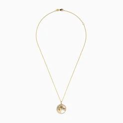 Effy Jewelry Safari 14K Yellow Gold White and Black Diamond Horse Pendant | Necklaces & Pendants