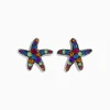 Effy Jewelry Seaside 925 Sterling Silver Multi Color Gemstone Starfish Earrings | Earrings