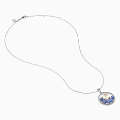 Effy Jewelry Seaside 925 Sterling Silver u0026 14K Gold Tanzanite u0026 Diamond Anchor Pendant | Necklaces & Pendants