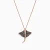 Effy Jewelry Seaside 14K Gold Espresso u0026 White Diamond Stingray Pendant, 0.46 TCW | Necklaces & Pendants