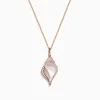 Effy Jewelry Seaside 14K Rose Gold Quartz Crystal, Mother of Pearl, Diamond Pendant | Necklaces & Pendants