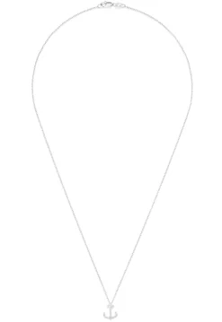 Effy Jewelry Seaside 14K White Gold Diamond Anchor Pendant, 0.09 TCW | Necklaces & Pendants