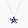Effy Jewelry Seaside 14K White Gold Lapis and Diamond Starfish Pendant | Necklaces & Pendants