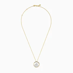 Effy Jewelry Seaside 14K White u0026 Yellow Gold Diamond Wave Pendant | Necklaces & Pendants