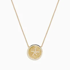 Effy Jewelry Seaside 14K Yellow Gold Diamond Starfish Necklace | Necklaces & Pendants