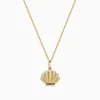 Effy Jewelry Seaside 14K Yellow Gold Diamond Seashell Pendant | Necklaces & Pendants