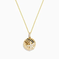 Effy Jewelry Seaside 14K Yellow Gold Diamond Starfish Pendant | Necklaces & Pendants