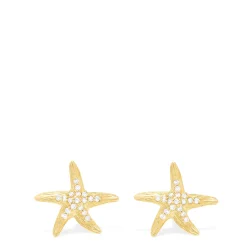 Effy Jewelry Seaside 14K Yellow Gold Diamond Starfish Earrings, 0.18 TCW | Earrings