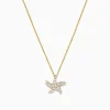Effy Jewelry Seaside 14K Yellow Gold Diamond Starfish Pendant, 0.36 TCW | Necklaces & Pendants