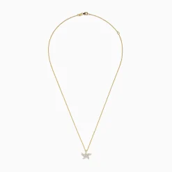 Effy Jewelry Seaside 14K Yellow Gold Diamond Starfish Pendant, 0.36 TCW | Necklaces & Pendants