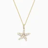 Effy Jewelry Seaside 14K Yellow Gold Fresh Water Pearl u0026 Diamond Starfish Pendant | Necklaces & Pendants