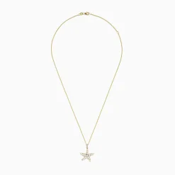 Effy Jewelry Seaside 14K Yellow Gold Fresh Water Pearl u0026 Diamond Starfish Pendant | Necklaces & Pendants