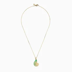 BH Multi Seaside 14K Yellow Gold Green Swirl Shell Pendant | Necklaces & Pendants