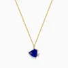 Effy Jewelry Seaside 14K Yellow Gold Lapis and Diamond Fish Pendant | Necklaces & Pendants