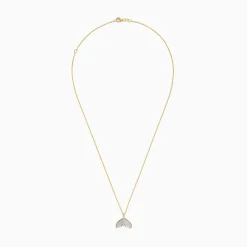 BH Multi Seaside 14K Yellow Gold Mother of Pearl u0026 Diamond Whale Tail Pendant | Necklaces & Pendants