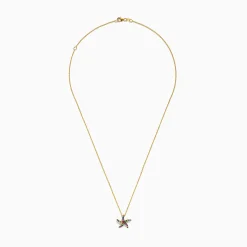 Effy Jewelry Seaside 14K Yellow Gold Multi Sapphire Starfish Pendant | Necklaces & Pendants