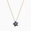 Effy Jewelry Seaside 14K Yellow Gold Sapphire u0026 Diamond Starfish Pendant, 0.41 TCW | Necklaces & Pendants
