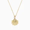 BH Multi Seaside 14K Yellow Gold Scallop Shell Pendant | Necklaces & Pendants
