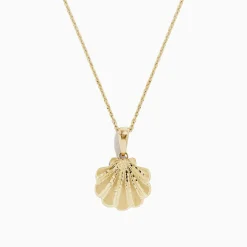 BH Multi Seaside 14K Yellow Gold Scallop Shell Pendant | Necklaces & Pendants