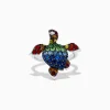 Effy Jewelry 925 Seaside Sterling Silver Mutli Sapphires Turtle Ring | Rings