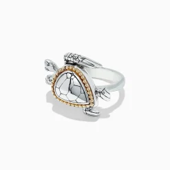 BH MULTI Seaside Sterling Silver and 18K Gold Turtle Ring | Rings