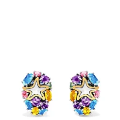 Effy Jewelry Seaside Sterling Silver Multi Gemstone Starfish Earrings, 5.20 TCW | Earrings