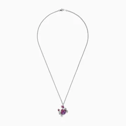 BH Multi Seaside Sterling Silver Multi Gemstone Crab Pendant, 1.75 TCW | Necklaces & Pendants