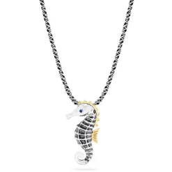 Effy Jewelry Seaside Sterling Silver Sapphire and Diamond Seahorse Pendant | Necklaces & Pendants