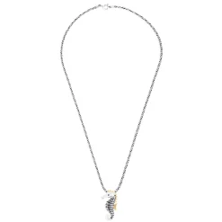 Effy Jewelry Seaside Sterling Silver Sapphire and Diamond Seahorse Pendant | Necklaces & Pendants