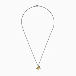 BH Multi Seaside Sterling Silver u0026 18K Gold Diamond Turtle Pendant, 0.04 TCW | Necklaces & Pendants