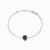 BH Multi Signature 14K Rose Gold Black Diamond u0026 Emerald Bracelet, 0.44 TCW | Bracelets
