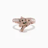 Effy Jewelry Signature 14K Rose Gold Diamond and Tsavorite Ring, 0.72 TCW | Rings