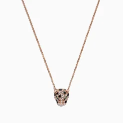 Effy Jewelry Signature 14K Rose Gold Diamond and Tsavorite Garnet Mini Pendant, 0.18 TCW | Necklaces & Pendants