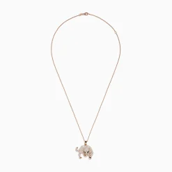 Effy Jewelry Signature 14K Rose Gold Diamond and Emerald Panther Pendant | Necklaces & Pendants