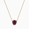 BH Multi Signature 14K Rose Gold Ruby and Tsavorite Panther Necklace, 0.52 TCW | Necklaces & Pendants