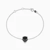 Effy Jewelry Signature 14K White Gold Blakc Diamond and Emerald Panther Bracelet | Bracelets