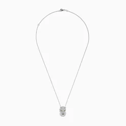 Effy Jewelry Signature 14K White Gold Diamond and Emerald Panther Pendant | Necklaces & Pendants