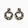 BH Multi Signature 14K Yellow Gold Black and White Diamond Spot Earrings | Earrings